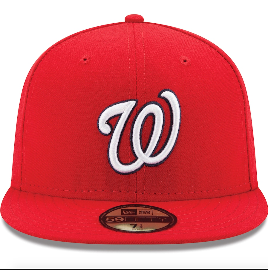 Washington Nationals New Era Red Game Authentic Collection On-Field 59FIFTY Fitted Hat for Men product image 2, provided for