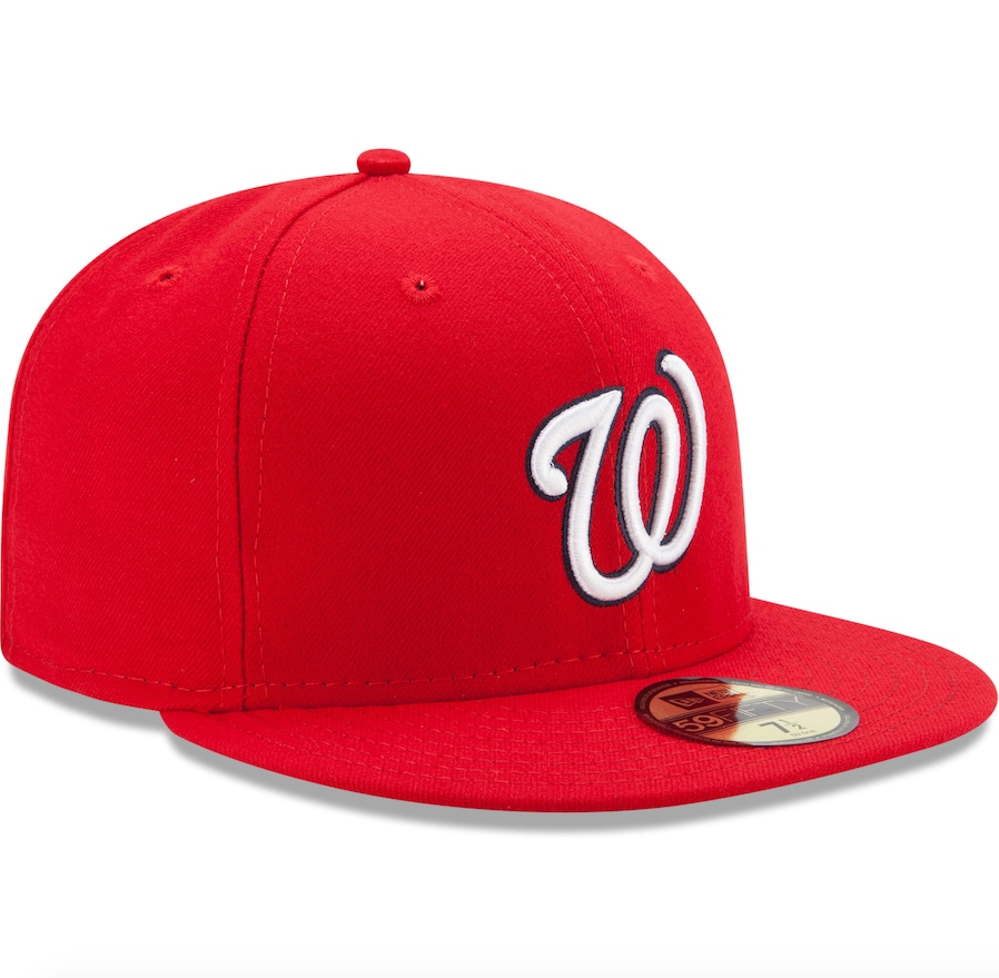 Washington Nationals New Era Red Game Authentic Collection On-Field 59FIFTY Fitted Hat for Men product image 3, provided for