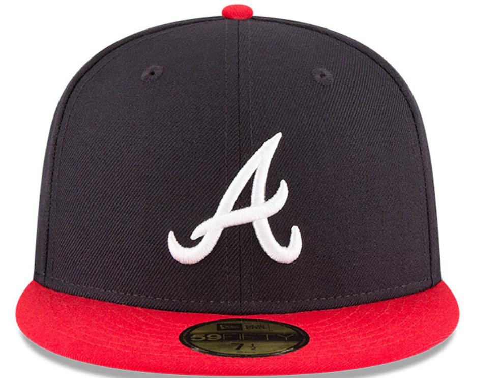 Atlanta Braves New Era 1995 World Series Wool 59FIFTY Fitted Hat - Navy product image 2, provided for visual reference and