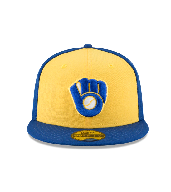 Milwaukee Brewers Cooperstown Collection 1978 59Fifty Fitted Royal/ Yellow Hat product image 2, provided for visual