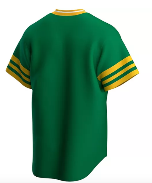 Oakland Athletics Nike Kelly Green Road Cooperstown Collection Team Jersey for Men product image 3, provided for visual