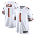 Chicago Bears Justin Fields Youth Nike White Replica Game Jersey product image 1, provided for visual reference and product
