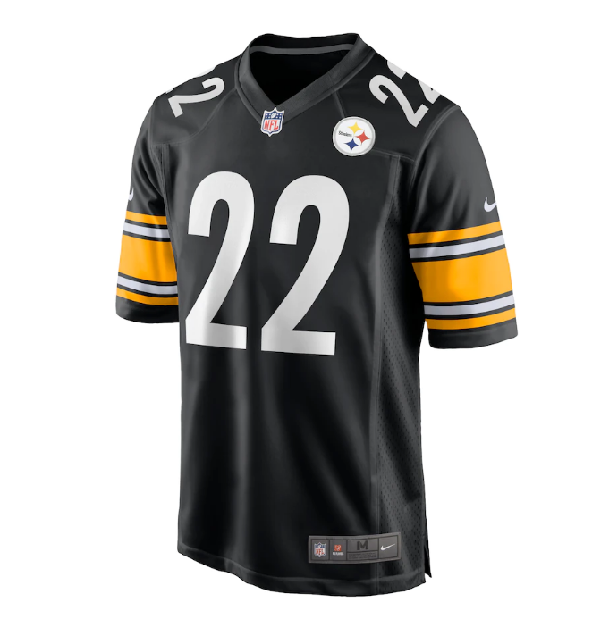 Youth Pittsburgh Steelers Najee Harris Nike Black Game Jersey product image 2, provided for visual reference and product