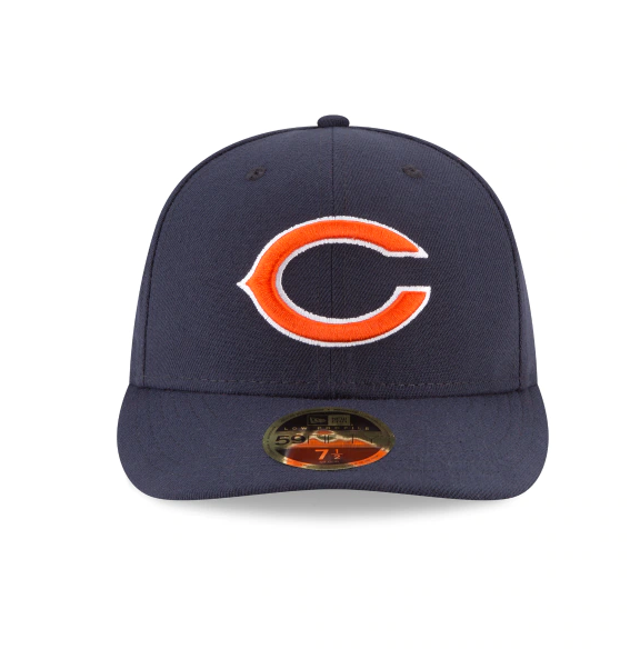 Chicago Bears NFL On Field Low Profile Nightshift Primary Logo Navy New Era 59FIFTY Fitted Hat product image 2, provided for