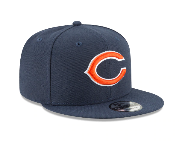 Chicago Bears New Era Navy Basic 9FIFTY Adjustable Snapback Hat product image 2, provided for visual reference and product