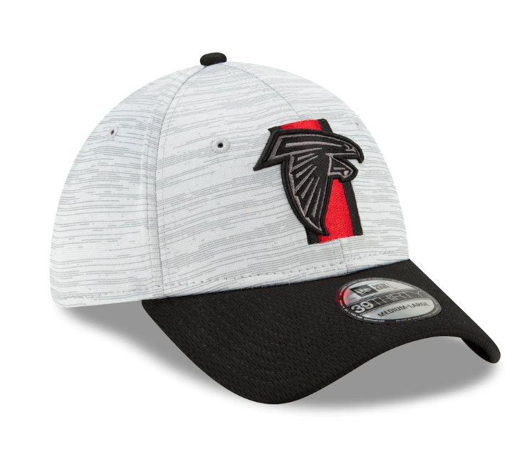 Atlanta Falcons New Era Gray/Black 2021 NFL Training Camp Official 39THIRTY Flex Hat for Men product image 3, provided for
