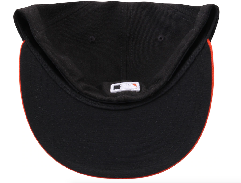 Baltimore Orioles New Era White/Orange Home Authentic Collection On-Field 59FIFTY Fitted Hat for Men product image 5,