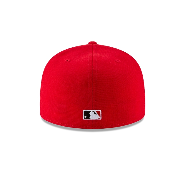 Cincinnati Reds New Era Red Side Patch 1990 World Series 59FIFTY Fitted Hat for Men product image 4, provided for visual
