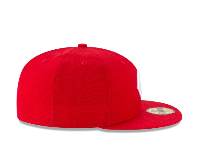 Cincinnati Reds New Era Red Side Patch 1990 World Series 59FIFTY Fitted Hat for Men product image 6, provided for visual