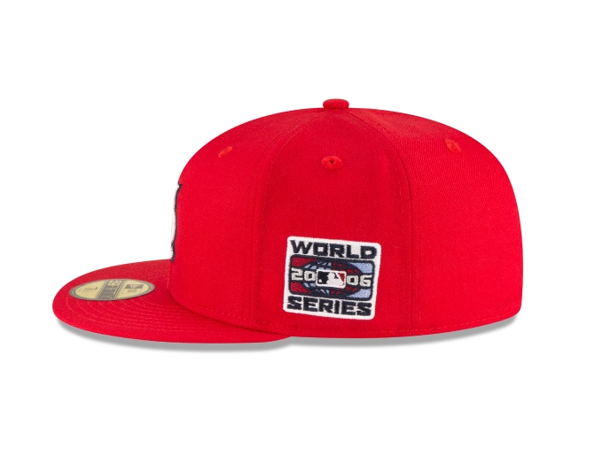 St. Louis Cardinals New Era 2006 World Series Wool 59FIFTY Fitted Hat - Red product image 5, provided for visual reference