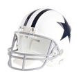 Dallas Cowboys 1960-63 Retro VSR4 Mini Helmet product image 1, provided for visual reference and product detail review