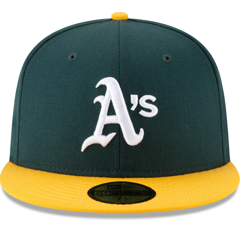 Oakland Athletics New Era 1989 World Series Wool 59FIFTY Fitted Hat - Green product image 2, provided for visual reference