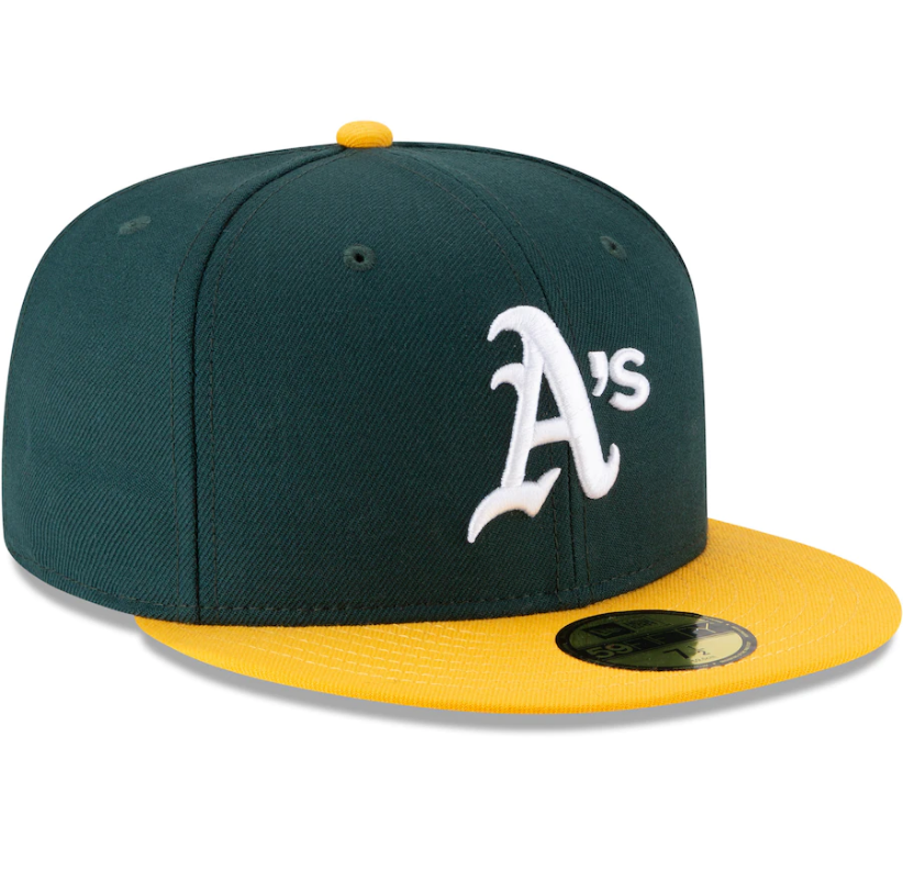 Oakland Athletics New Era 1989 World Series Wool 59FIFTY Fitted Hat - Green product image 3, provided for visual reference
