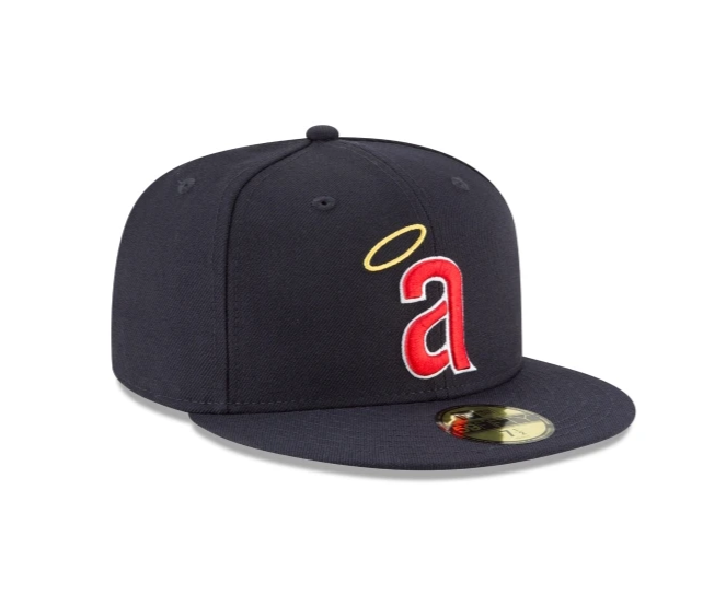 California Angels New Era Navy 1971 Cooperstown Collection Wool 59FIFTY Fitted Hat for Men product image 3, provided for