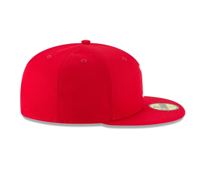 Boston Red Sox New Era Red 59FIFTY Hat for Men product image 5, provided for visual reference and product detail review