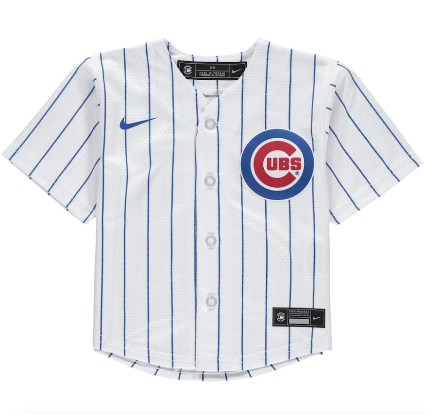 Infant Chicago Cubs Nike Home White Replica Team Jersey product image 2, provided for visual reference and product detail