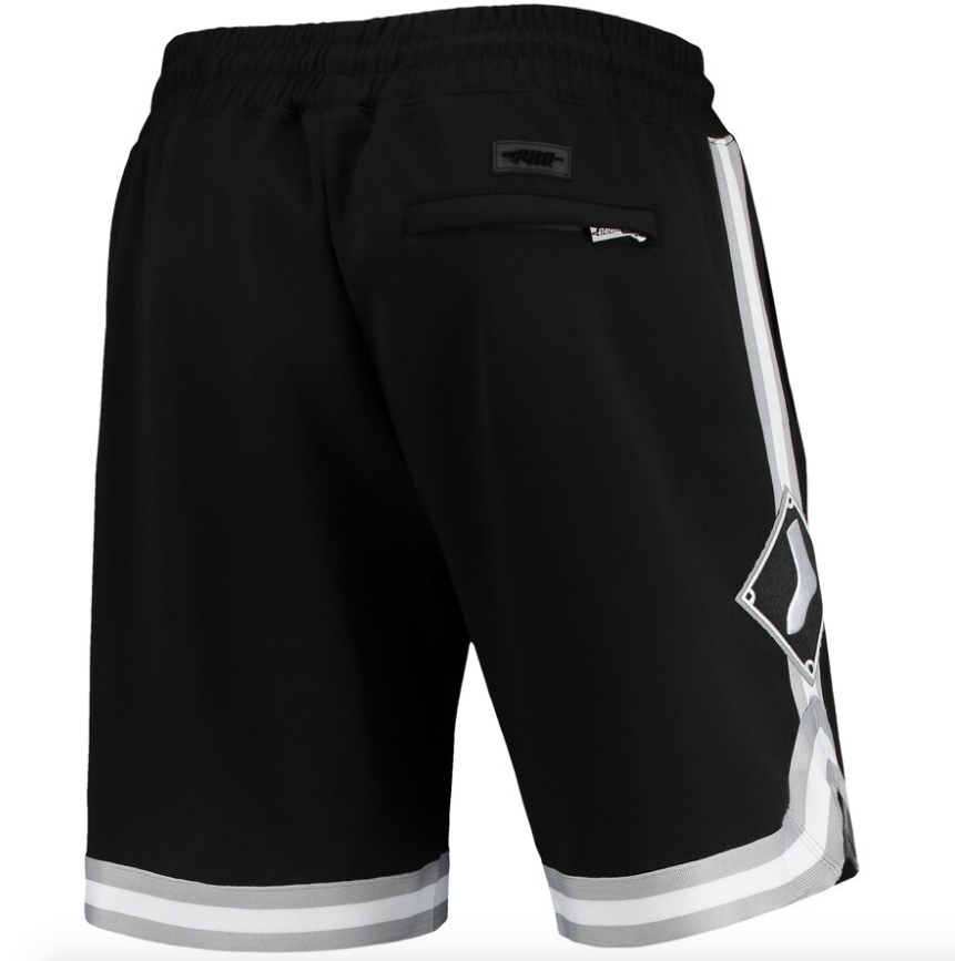 Chicago White Sox Pro Standard Black Team Shorts for Men product image 3, provided for visual reference and product detail