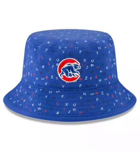 Chicago Cubs Toddler Blue Alpha New Era Bucket Hat product image 1, provided for visual reference and product detail review