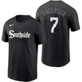 Youth Chicago White Sox Tim Anderson Nike Black City Connect T-Shirt product image 1, provided for visual reference and