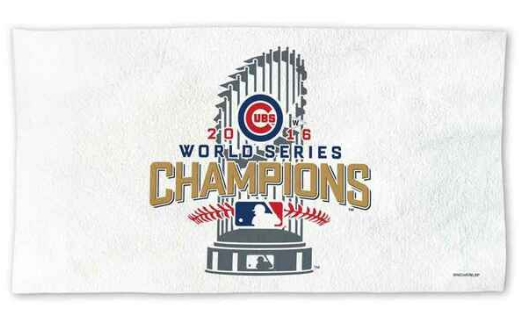 Chicago Cubs 2016 World Series Champions 22" x 42" On Field Locker Room Celebration Towel by McArthur product image 1,
