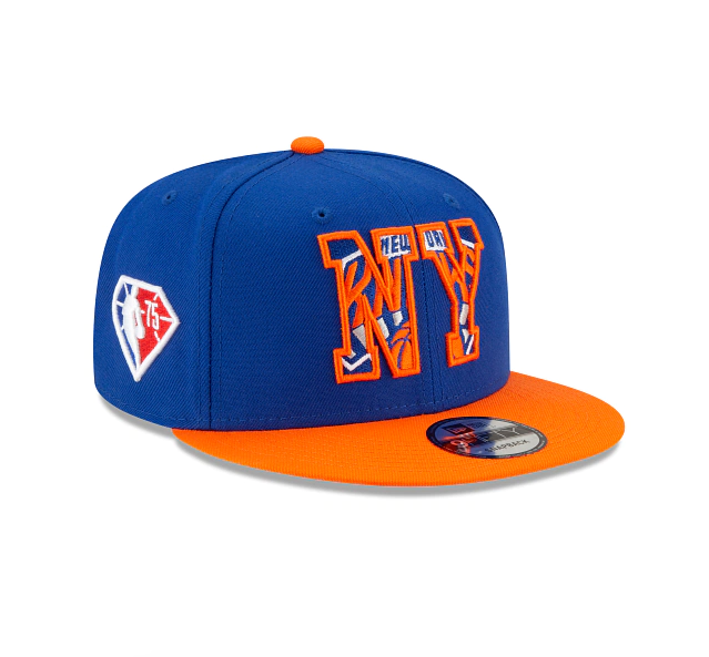 New York Knicks New Era On Stage 2021 NBA Draft Snapback Hat product image 1, provided for visual reference and product