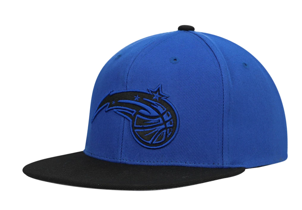 Mitchell & Ness Blue/Black Orlando Magic Hardwood Classics Reload 2.0 Snapback Adjustable Hat for Men product image 1,