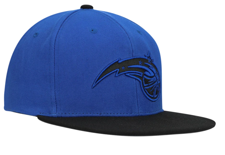 Mitchell & Ness Blue/Black Orlando Magic Hardwood Classics Reload 2.0 Snapback Adjustable Hat for Men product image 3,