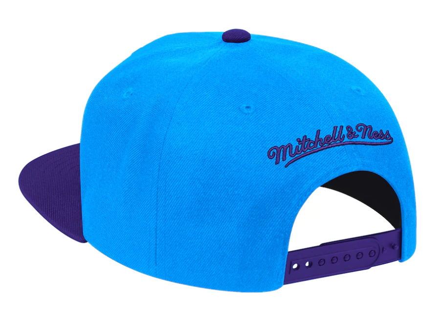 New Orleans Jazz Mitchell & Ness Teal/Purple Hardwood Classics Reload 2.0 Snapback Adjustable Hat for Men product image 2,