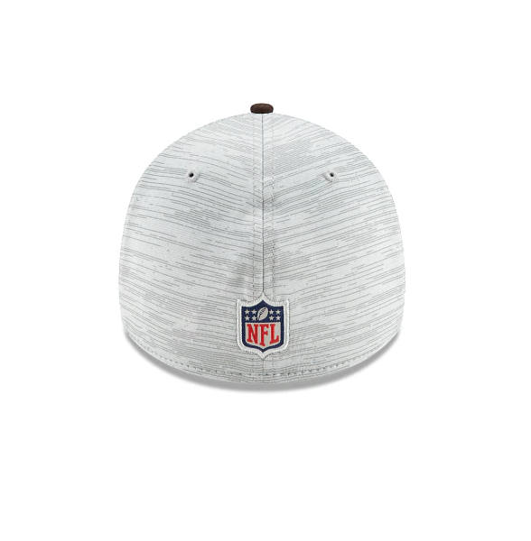 Cleveland Browns 2021 Training Camp On Field Gray/Brown New Era 39THIRTY Flex Fit Hat product image 4, provided for visual