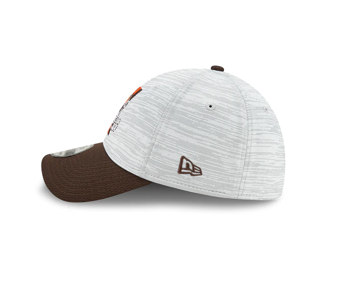 Cleveland Browns 2021 Training Camp On Field Gray/Brown New Era 39THIRTY Flex Fit Hat product image 5, provided for visual