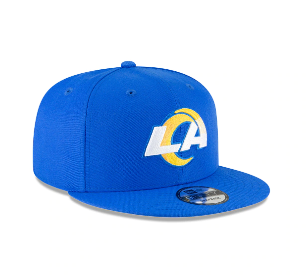 Los Angeles Rams New Era Basic 9FIFTY Adjustable Snapback Hat product image 2, provided for visual reference and product
