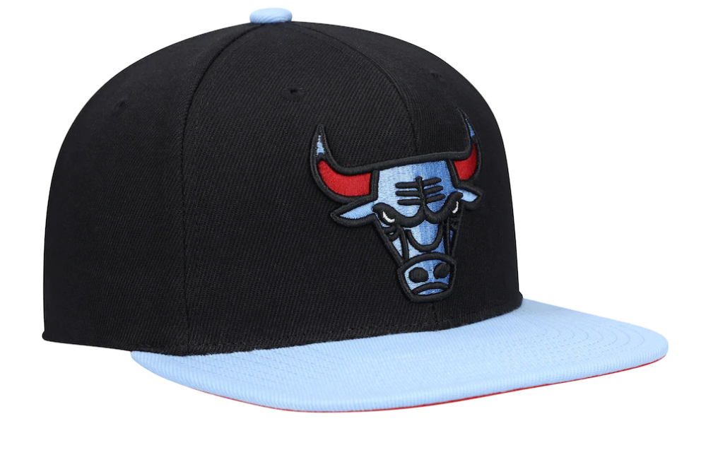 Chicago Bulls Mitchell & Ness Black/Blue Hardwood Classics Reload 2.0 Snapback Adjustable Hat for Men product image 2,