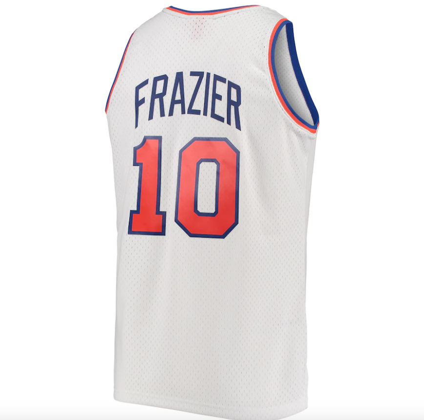 New York Knicks Walt Frazier Mitchell & Ness White Hardwood Classics Swingman Jersey for Men product image 3, provided for