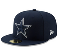 Dallas Cowboys NFL New Era Navy 59FIFTY Fitted Hat product image 1, provided for visual reference and product detail review