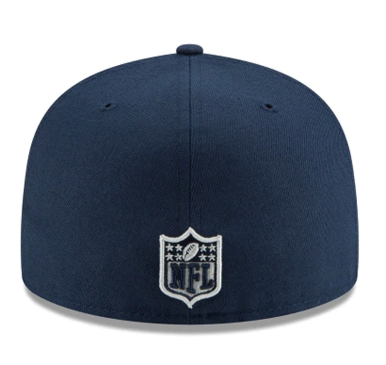 Dallas Cowboys NFL New Era Navy 59FIFTY Fitted Hat product image 3, provided for visual reference and product detail review