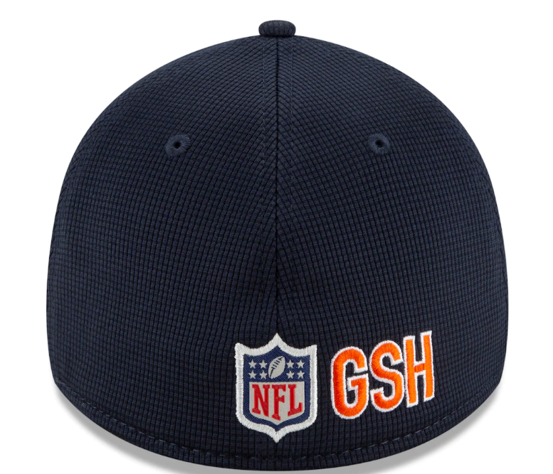 Chicago Bears New Era Navy 2021 NFL Sideline Home B 39THIRTY Flex Hat for Men product image 4, provided for visual reference