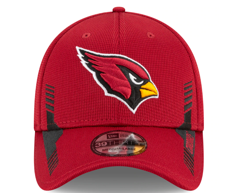 Arizona Cardinals New Era Cardinal 2021 NFL Sideline Home 39THIRTY Flex Hat for Men product image 2, provided for visual