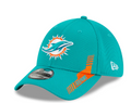 Miami Dolphins New Era Aqua 2021 NFL Sideline Home 39THIRTY Flex Hat for Men product image 1, provided for visual reference