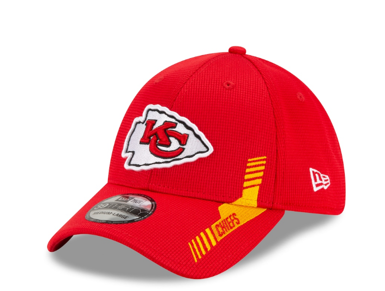 Kansas City Chiefs New Era Red 2021 NFL Sideline Home 39THIRTY Flex Hat for Men product image 1, provided for visual