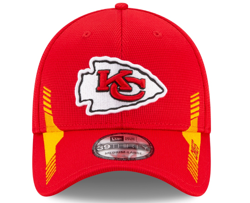 Kansas City Chiefs New Era Red 2021 NFL Sideline Home 39THIRTY Flex Hat for Men product image 2, provided for visual