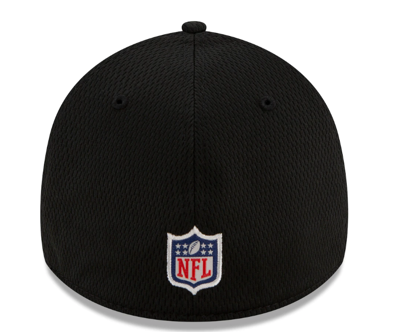 Baltimore Ravens New Era Black 2021 NFL Sideline Road 39THIRTY Flex Hat for Men product image 4, provided for visual