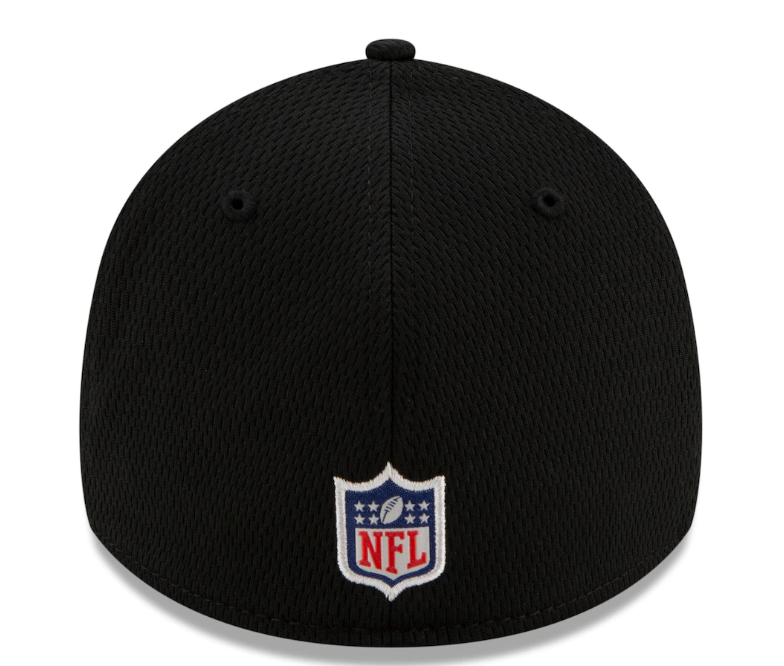 New Orleans Saints New Era Black 2021 NFL Sideline Road 39THIRTY Flex Hat for Men product image 4, provided for visual