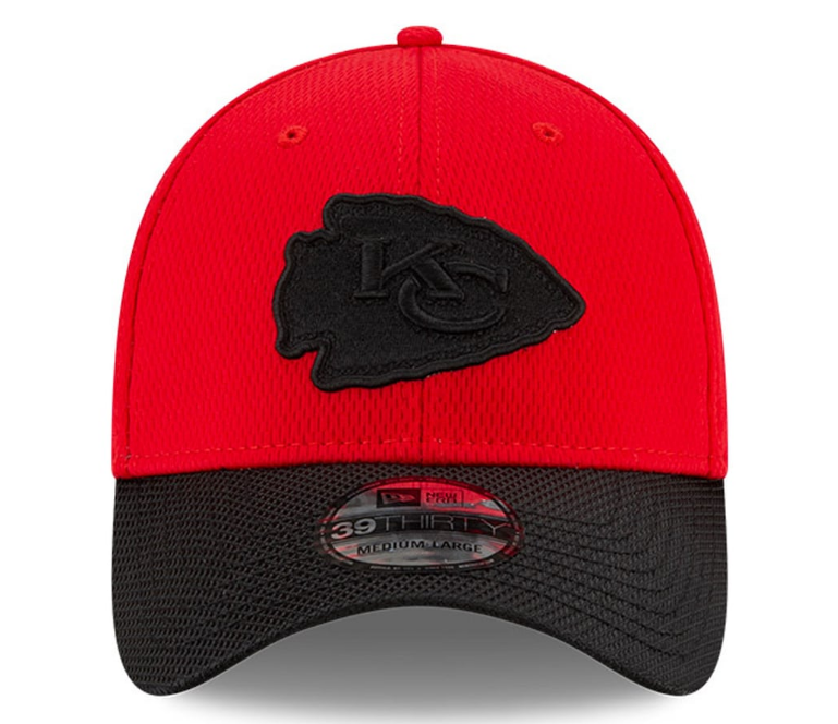 Kansas City Chiefs New Era Red/Black 2021 NFL Sideline Road 39THIRTY Flex Hat for Men product image 2, provided for visual