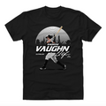 500 Level Andrew Vaughn Chicago White Sox Skyline Black T-Shirt for Men product image 1, provided for visual reference and