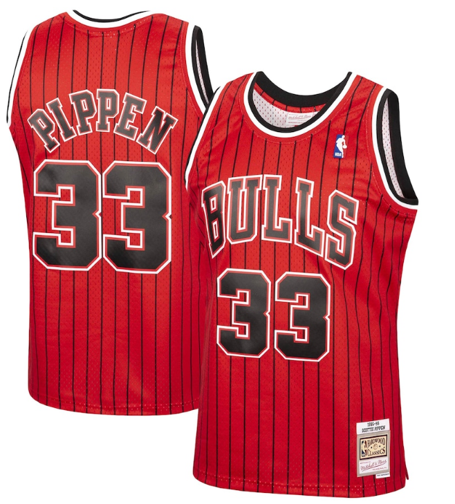 Chicago Bulls Scottie Pippen Mitchell & Ness Hardwood Classics Reload 2.0 Swingman Jersey - Red for Men product image 1,