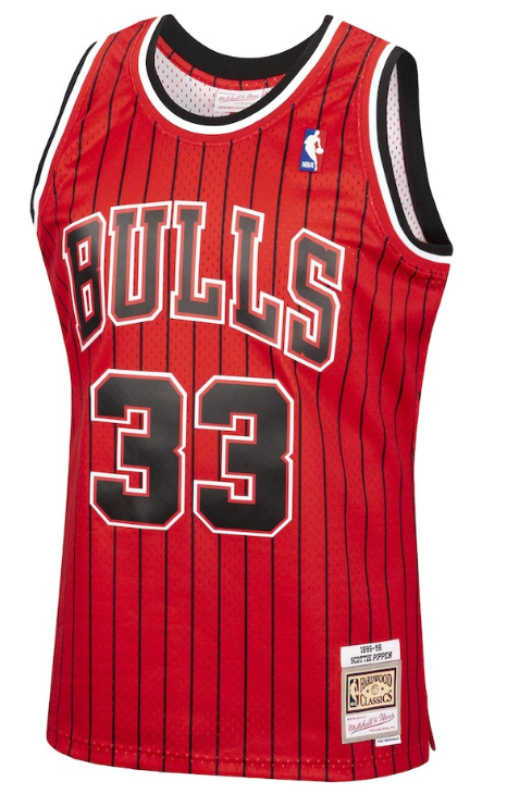 Chicago Bulls Scottie Pippen Mitchell & Ness Hardwood Classics Reload 2.0 Swingman Jersey - Red for Men product image 2,