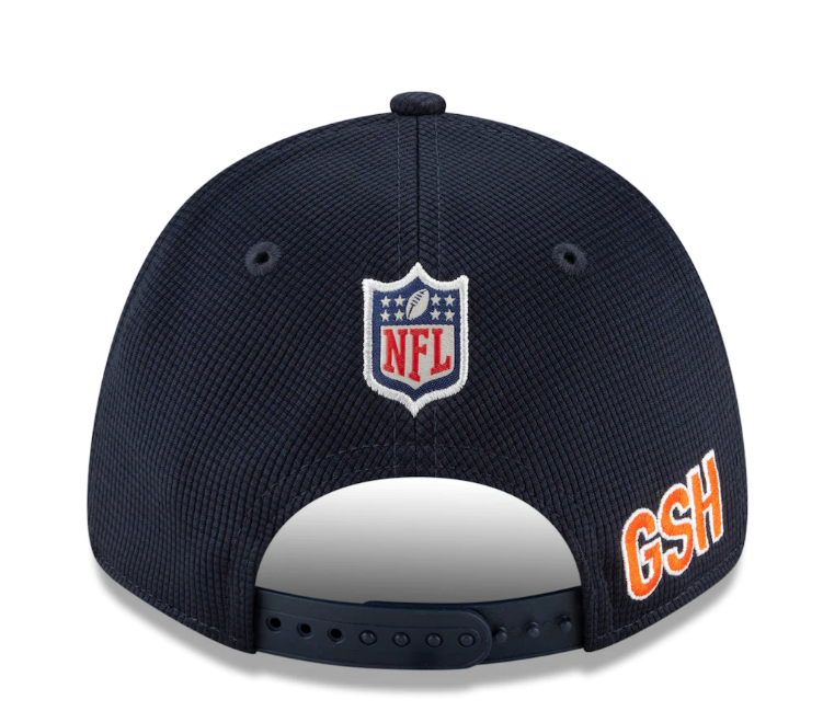 Chicago Bears New Era Navy 2021 NFL Sideline Home C 9FORTY Adjustable Hat for Men product image 4, provided for visual