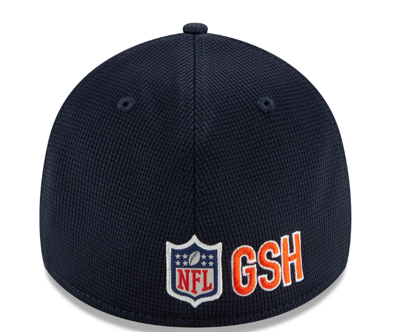 Chicago Bears New Era Navy 2021 NFL Sideline Home C 39THIRTY Flex Hat for Men product image 4, provided for visual reference