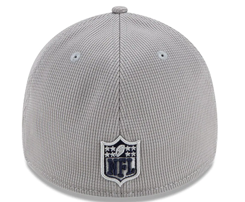 Chicago Bears New Era Gray 2021 NFL Sideline Home 39THIRTY Flex Hat for Men product image 4, provided for visual reference