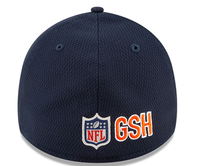 Chicago Bears New Era Navy/Black 2021 NFL Sideline Road 39THIRTY Flex Hat for Men product image 4, provided for visual